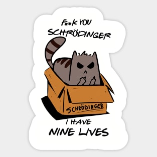 Nine lives Sticker